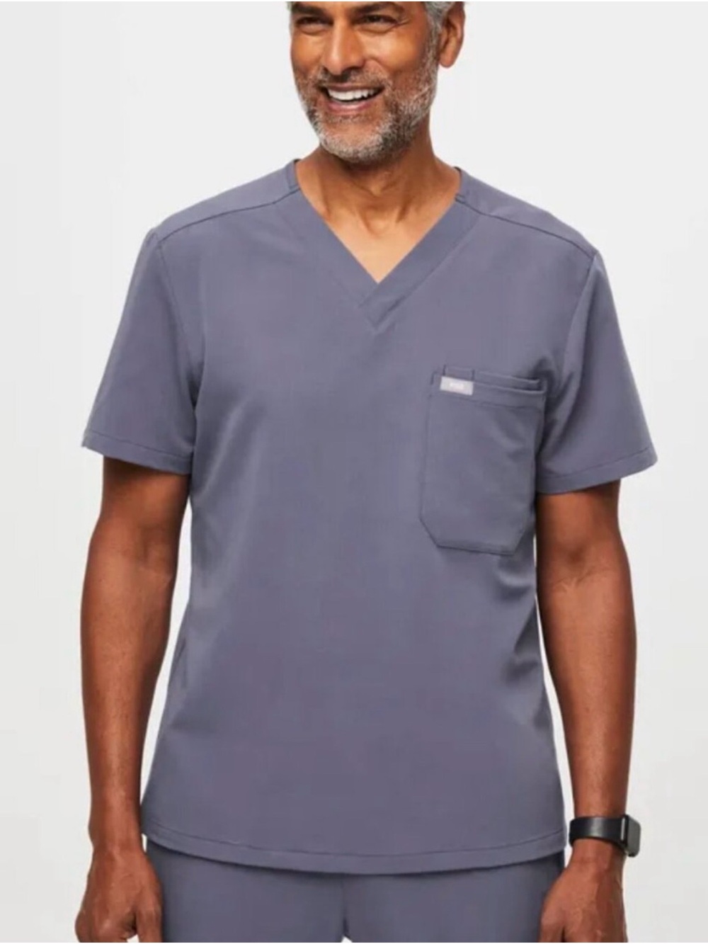 Figs Men's Leon Scrub Top In Space Navy Size XXL
